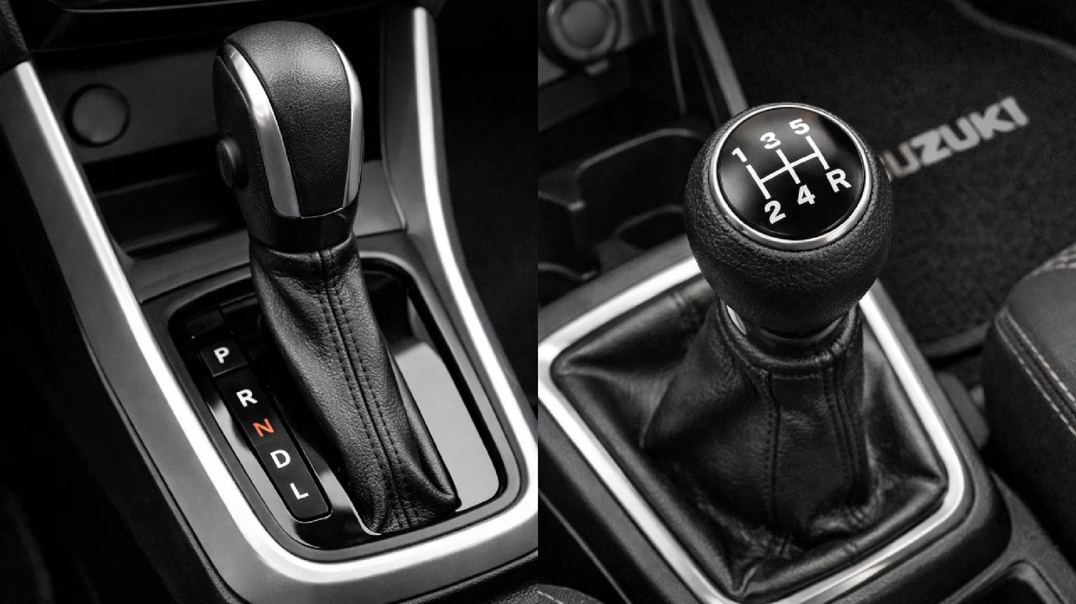 Imagen de transmisión mecánica y automática Suzuki.